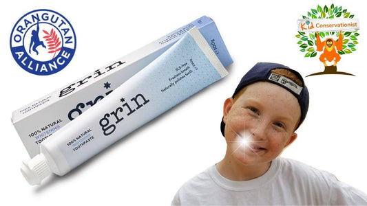 Palm oil free toothpastes - save the orangutans! - Grin Natural US