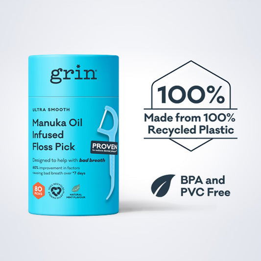 Adult Manuka Oil Infused Dental Flossers 80 pk