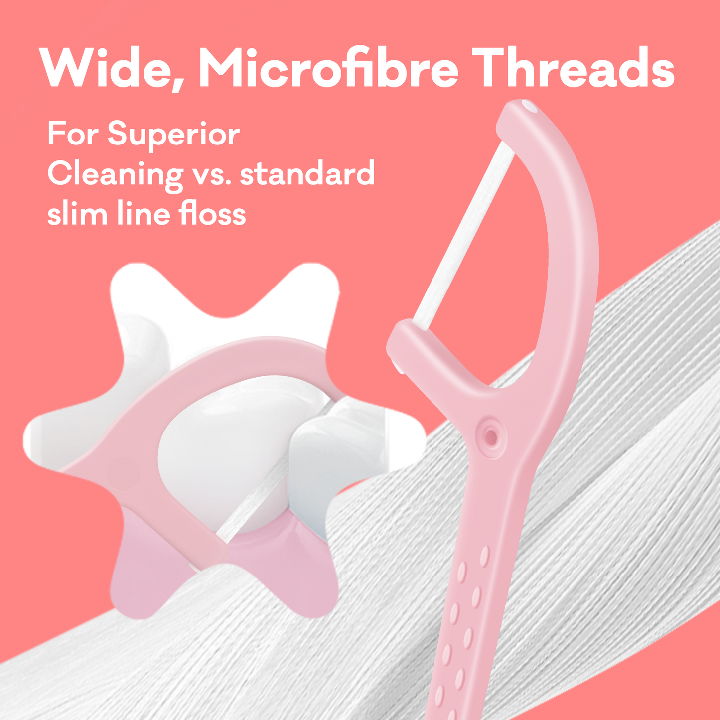Ultra Smooth N-HA Infused Floss Picks 80pk Watermelon Canister