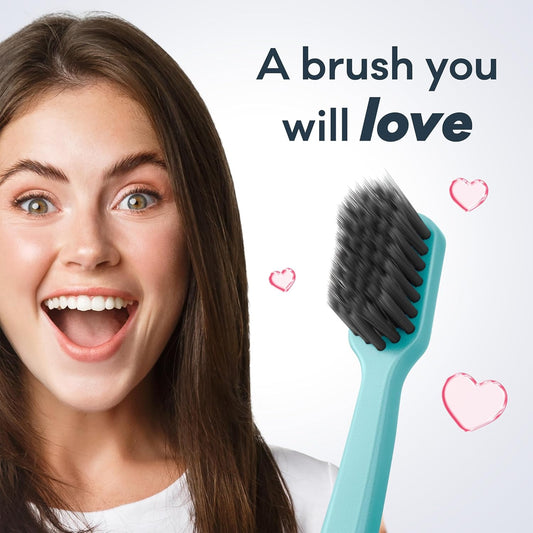 Grin 100% Recycled Toothbrush 4pk Soft Summer Beach