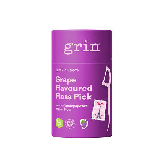Ultra Smooth N-HA Infused Floss Picks 80pk Grape Canister