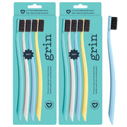 Grin 100% Recycled Toothbrush 4pk Soft Summer Beach