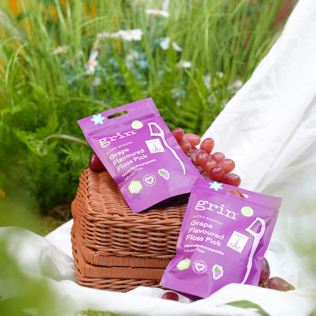 Ultra Smooth N-HA Infused Floss Picks 80pk Grape