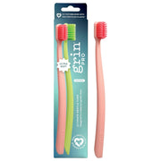 Grin Pro Ultimate Gentle Care Toothbrush Green&Pink 2pk
