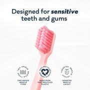 Grin Pro Ultimate Gentle Care Toothbrush Green&Pink 2pk