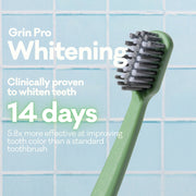 Grin Pro Ultimate Whitening Toothbrush Green&White 2pk