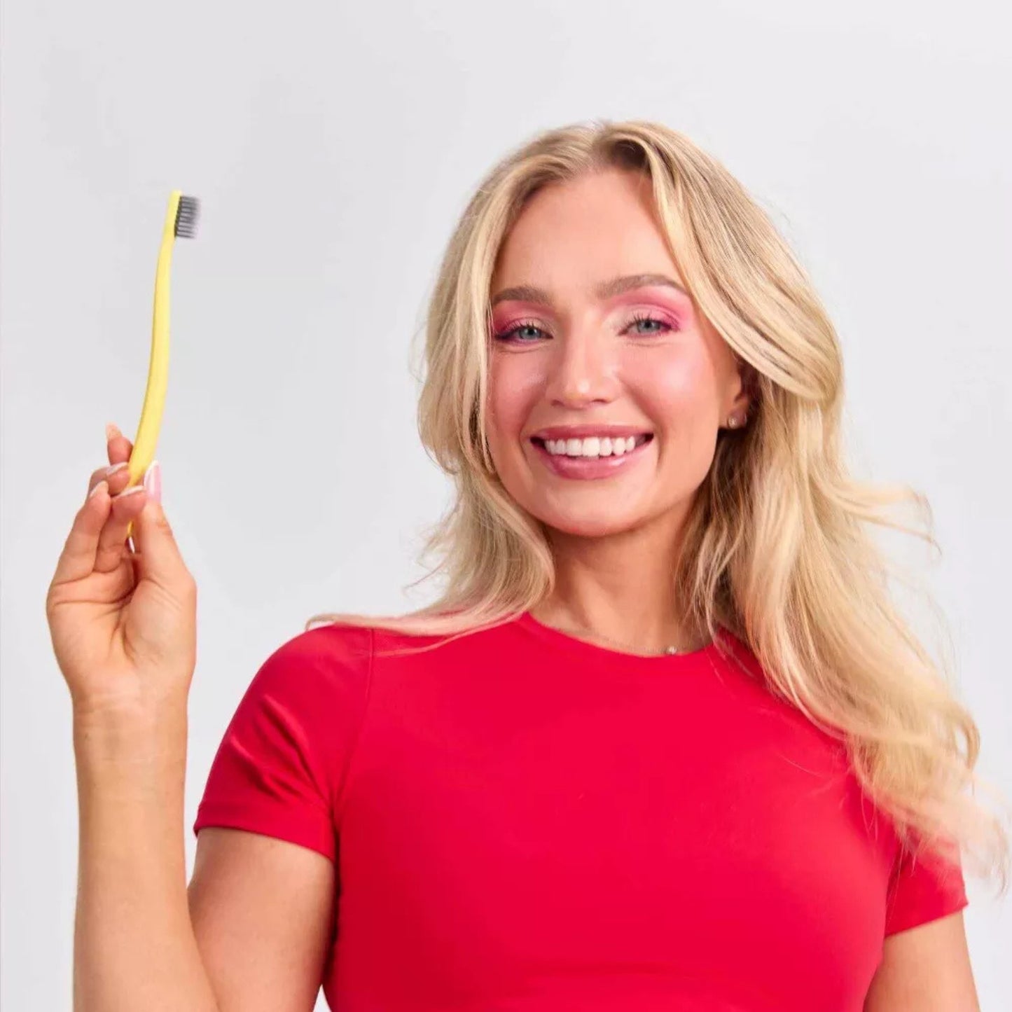 Grin Charcoal-Infused 100% Recycled Toothbrush - Lemon - Soft