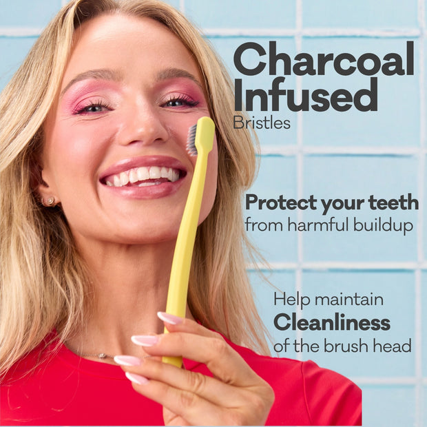 Grin 100% Recycled Toothbrush 4pk Soft Summer Beach