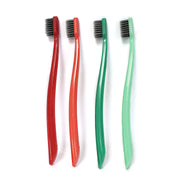 Charcoal-Infused Biodegradable Toothbrushes (Christmas Night) - Soft 4pk
