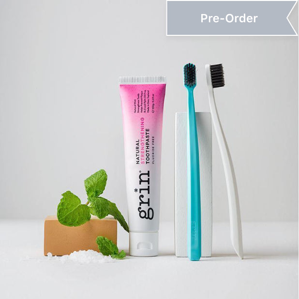 Strengthening Toothpaste & 2pk Bio Toothbrush Set