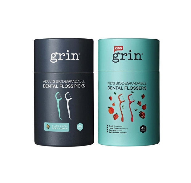 Grin Biodegradable Dental Floss Family Pack-Grin Natural US