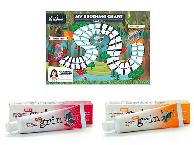 Grin Kids Toothpaste Starter Pack-Grin Natural US